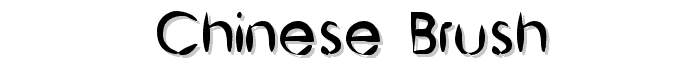Chinese Brush font